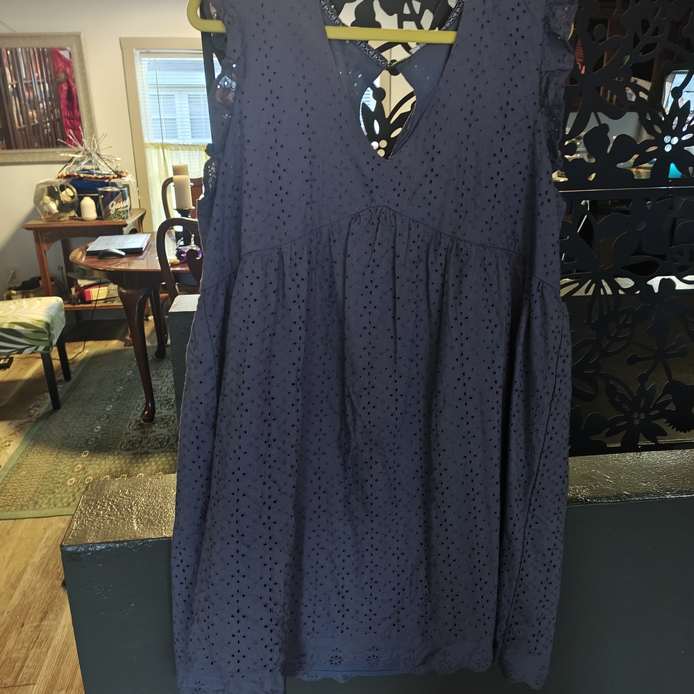 Knox Rose Purple Eyelet Dress